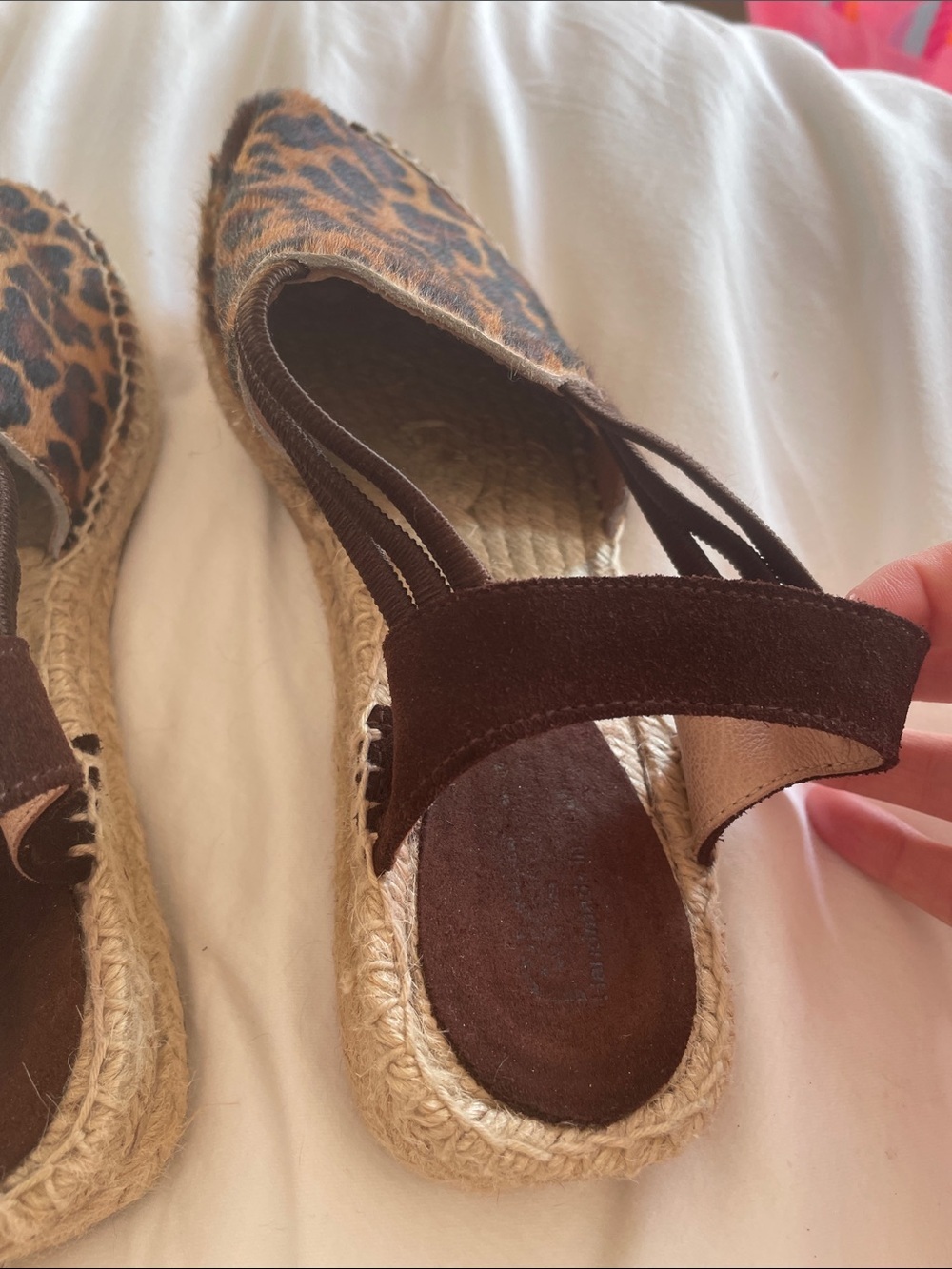 Picon Leopard Print Espadrille Slingback Flats - pony hair - Picture 6 of 13